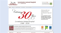 Desktop Screenshot of leominsteranimalhospital.com